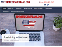 Tablet Screenshot of findmedicareplans.com